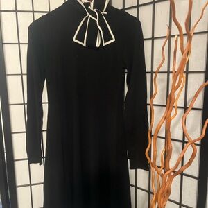 Vince Camuto Black Dress with White Trim